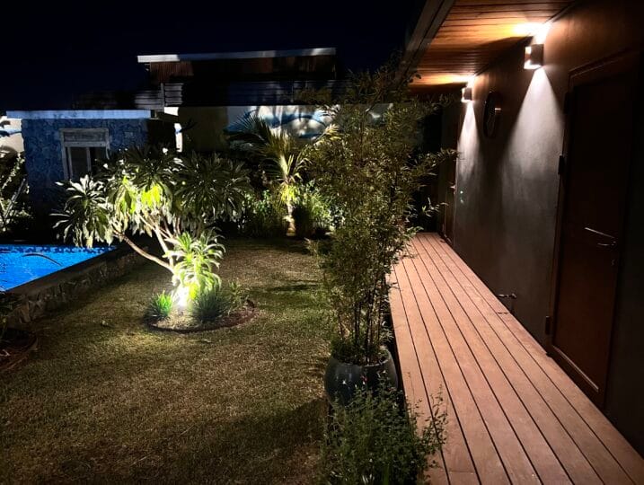 Jardin terras maison Saint-Pierre